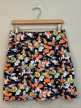 Tribal Sport Pull-on Floral Print Skort, Golf and Tennis, Size M, Like New